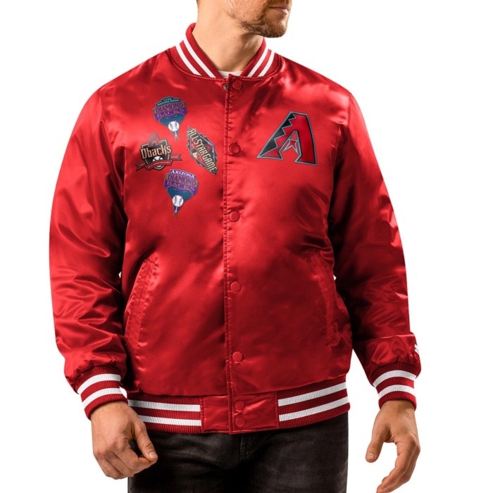 Arizona Diamondbacks Starter Red Baseball Jacket For men