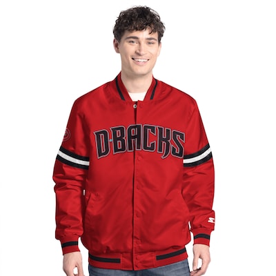 Arizona Diamondbacks Scout Full Snap Baseball Jacket For men Red