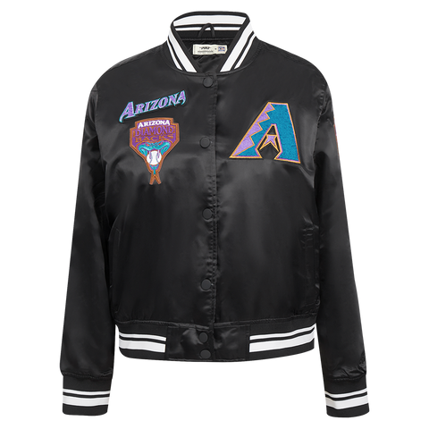 Arizona Diamondbacks Retro Classic Rib Satin Baseball Jacket