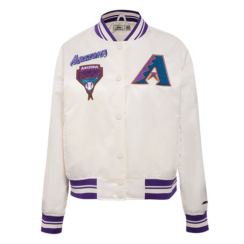 Arizona Diamondbacks Retro Classic Rib Satin Baseball Jacket