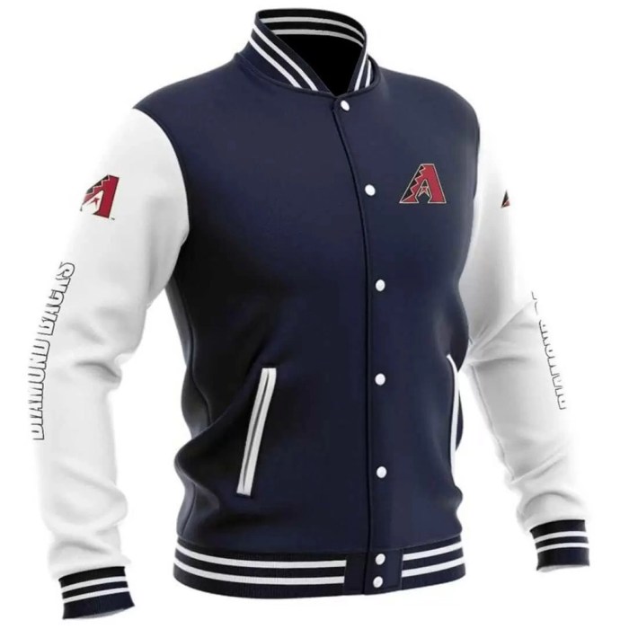 Arizona Diamondbacks Rib Knitted Wool Baseball Jacket