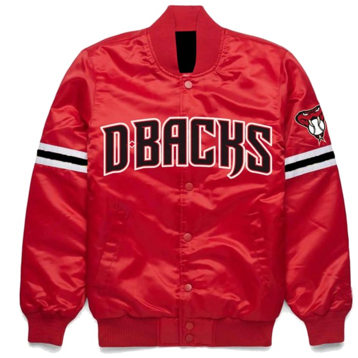 Arizona Diamondbacks Classic Rib Knitted Red Baseball Jacket