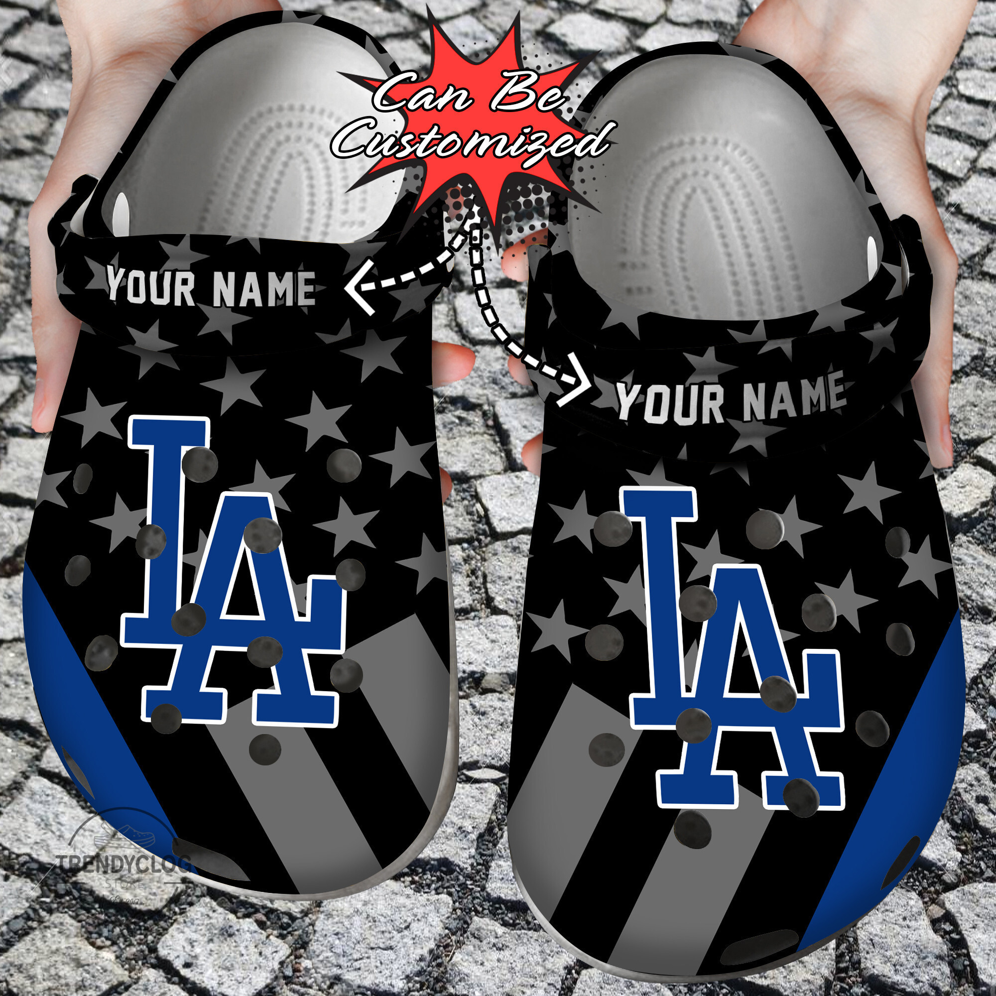 Dodgers Baseball Team Clogs Shoes Clogs Shoes Classic Crocs-Style Clogs