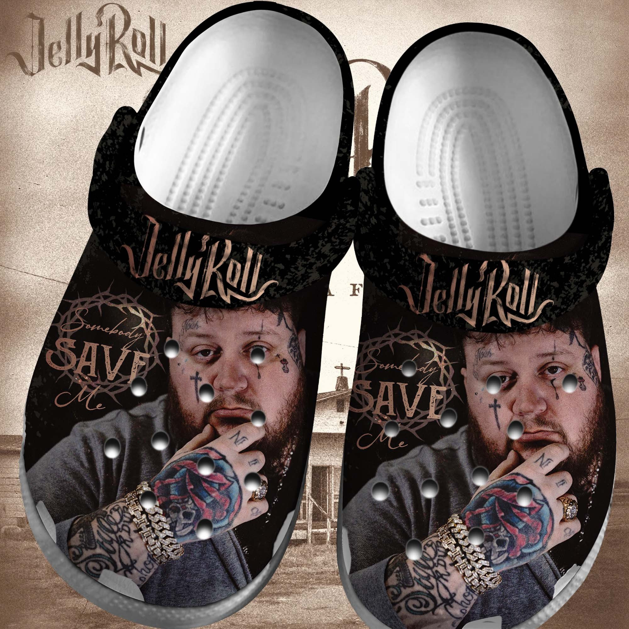 Jelly Roll Singer Music Clogs Shoes