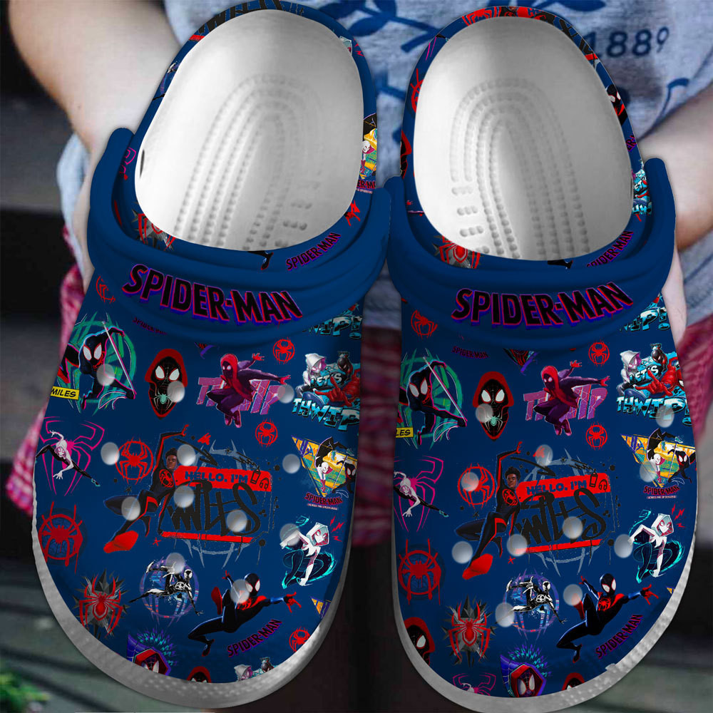 Spider Man Across The Spider-Verse Movie Crocs-Style Clogs