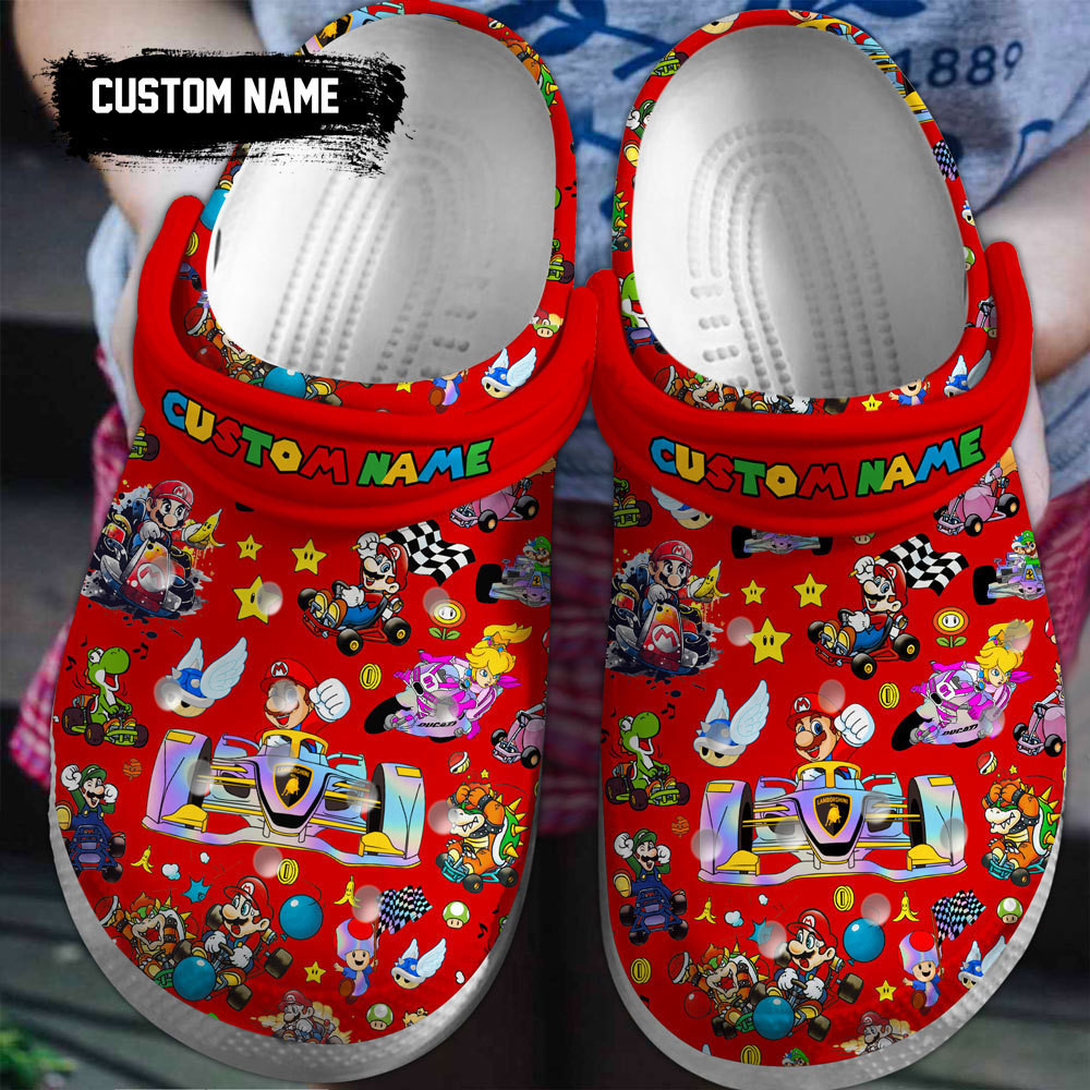 Super Mario Game Clogs Shoes For Men Women Classic Crocs-Style Clogs