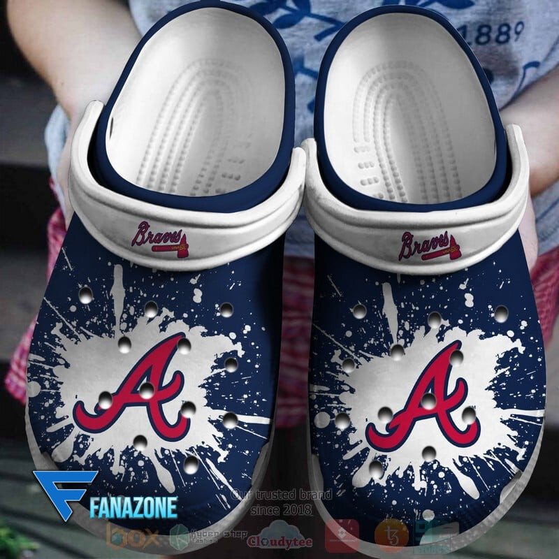 Atlanta Braves Mlb Sport Clogs Shoes