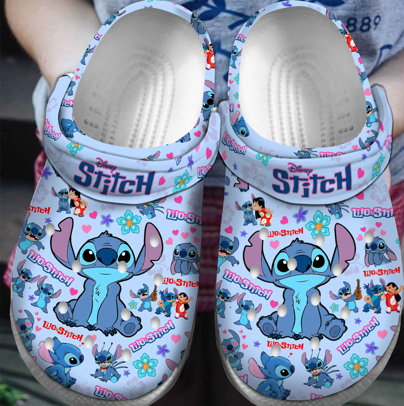Lilo & Stitch Cartoon Clogs Crocs-Style Clogs