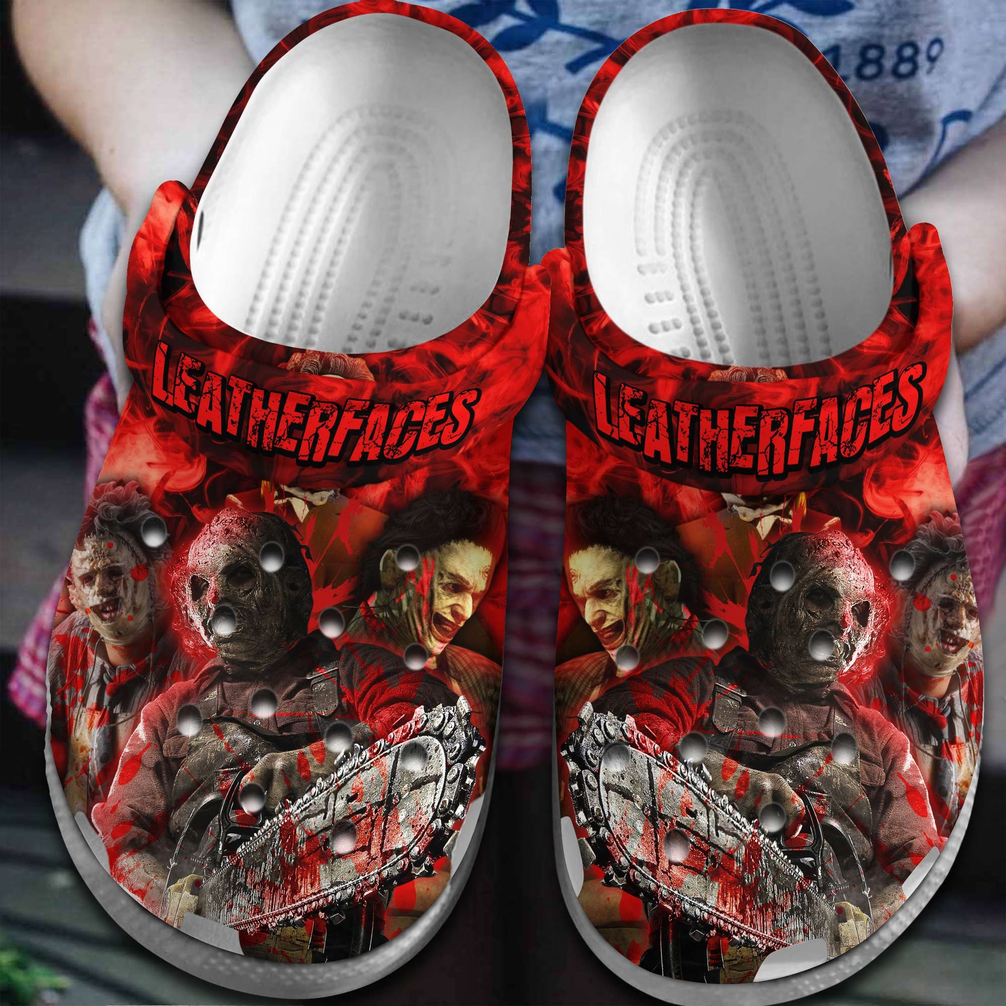 Leatherface Movie Halloween Clogs Shoes