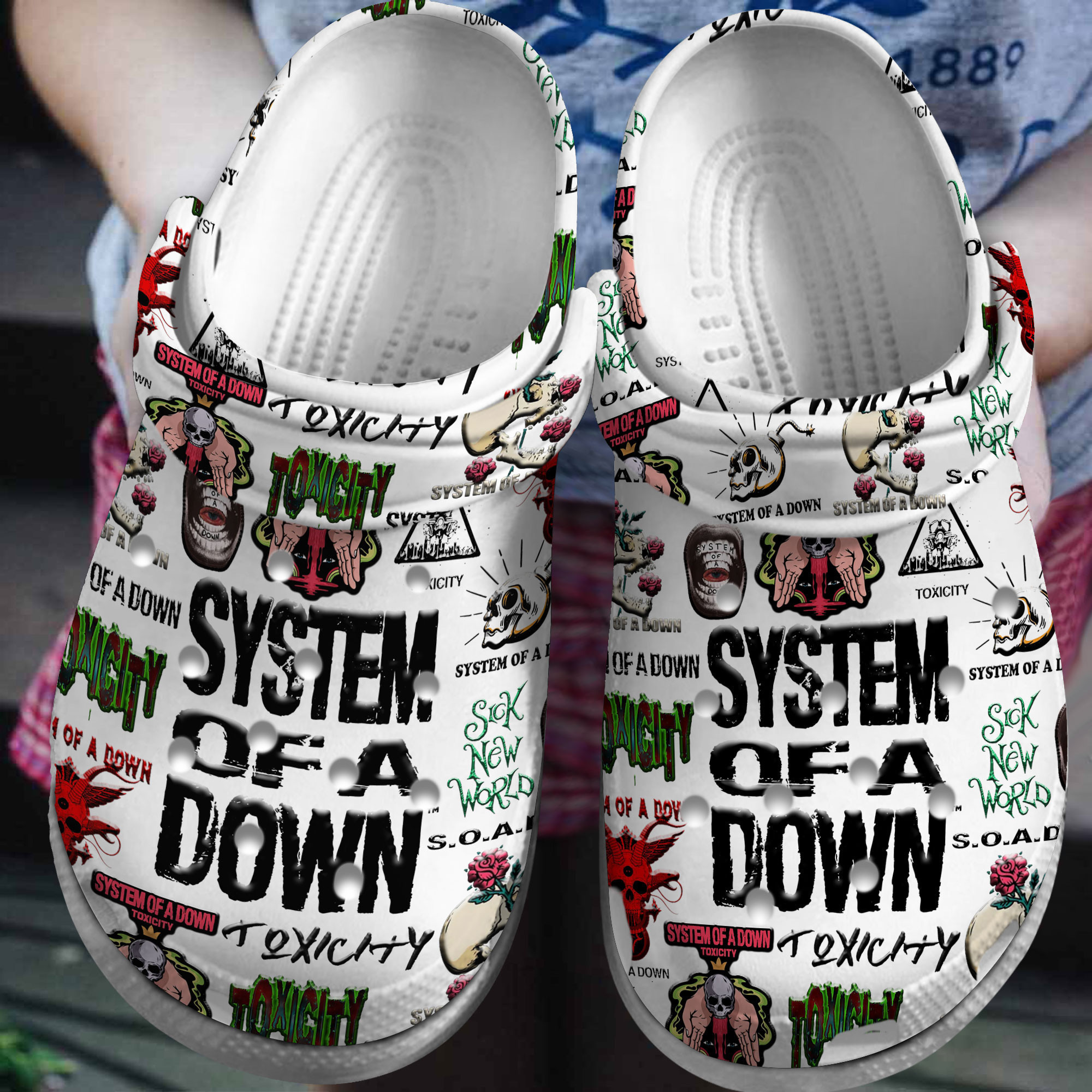 System Of A Down Music Clogs Shoes