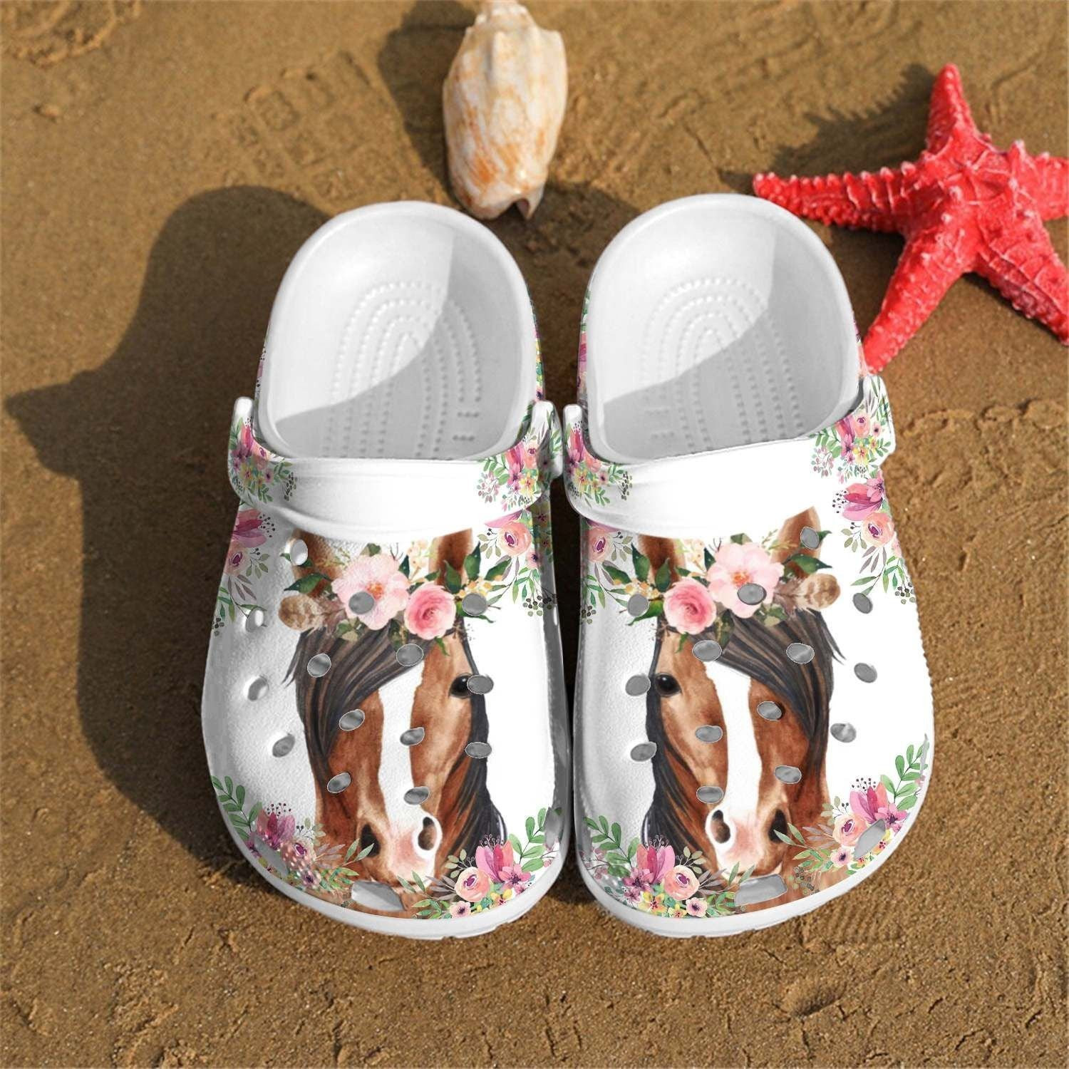 Horse Clogs Shoes For Men Women Classic Crocs-Style Clogs