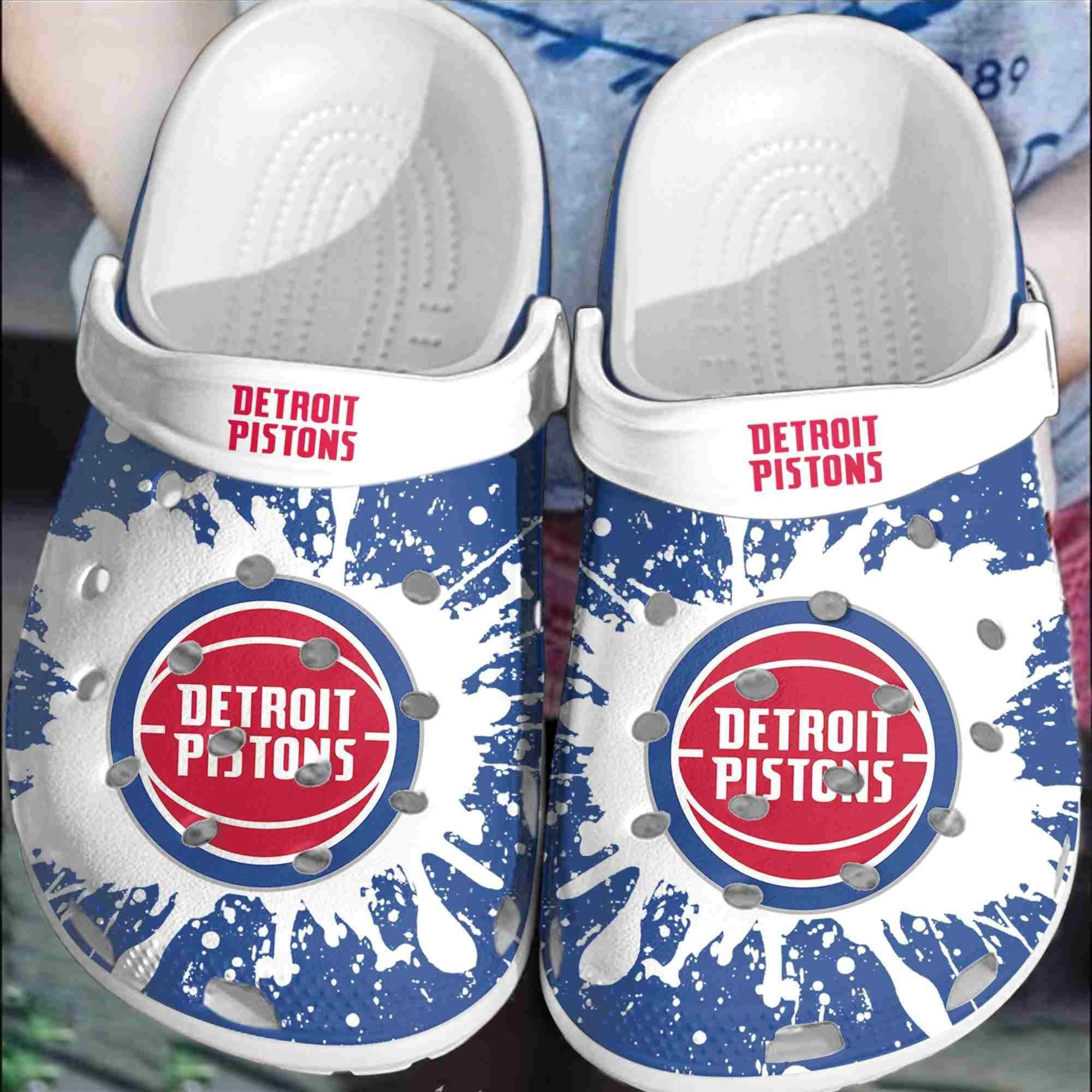 Detroit Pitons Basketball Club Clogs Shoes