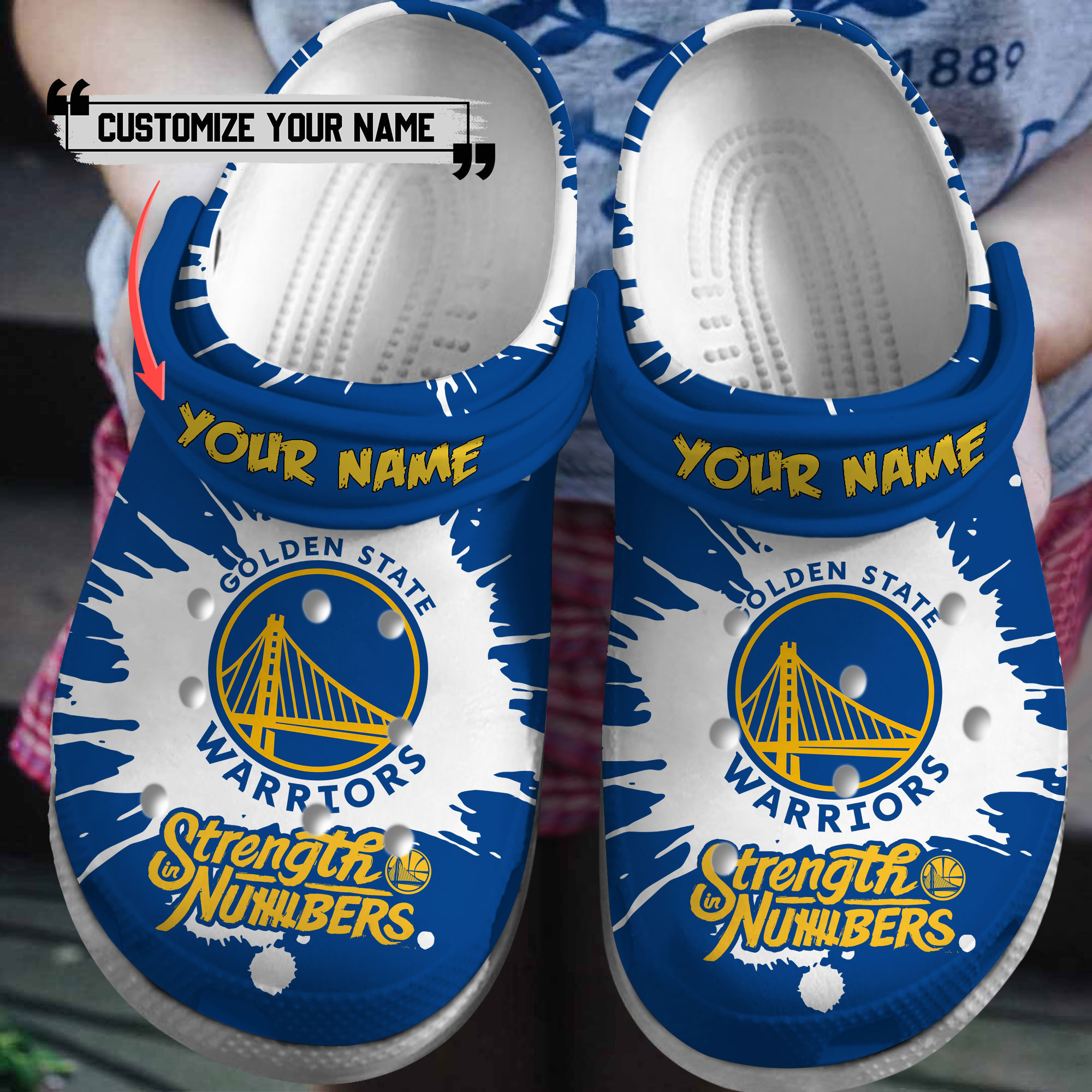 Golden State Warriors Nba Sport Clogs Shoes