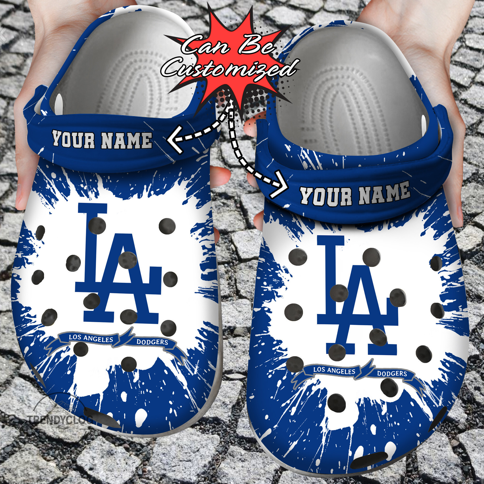 Dodgers Baseball Team Clogs Shoes Clogs Shoes 2 Classic Crocs-Style Clogs