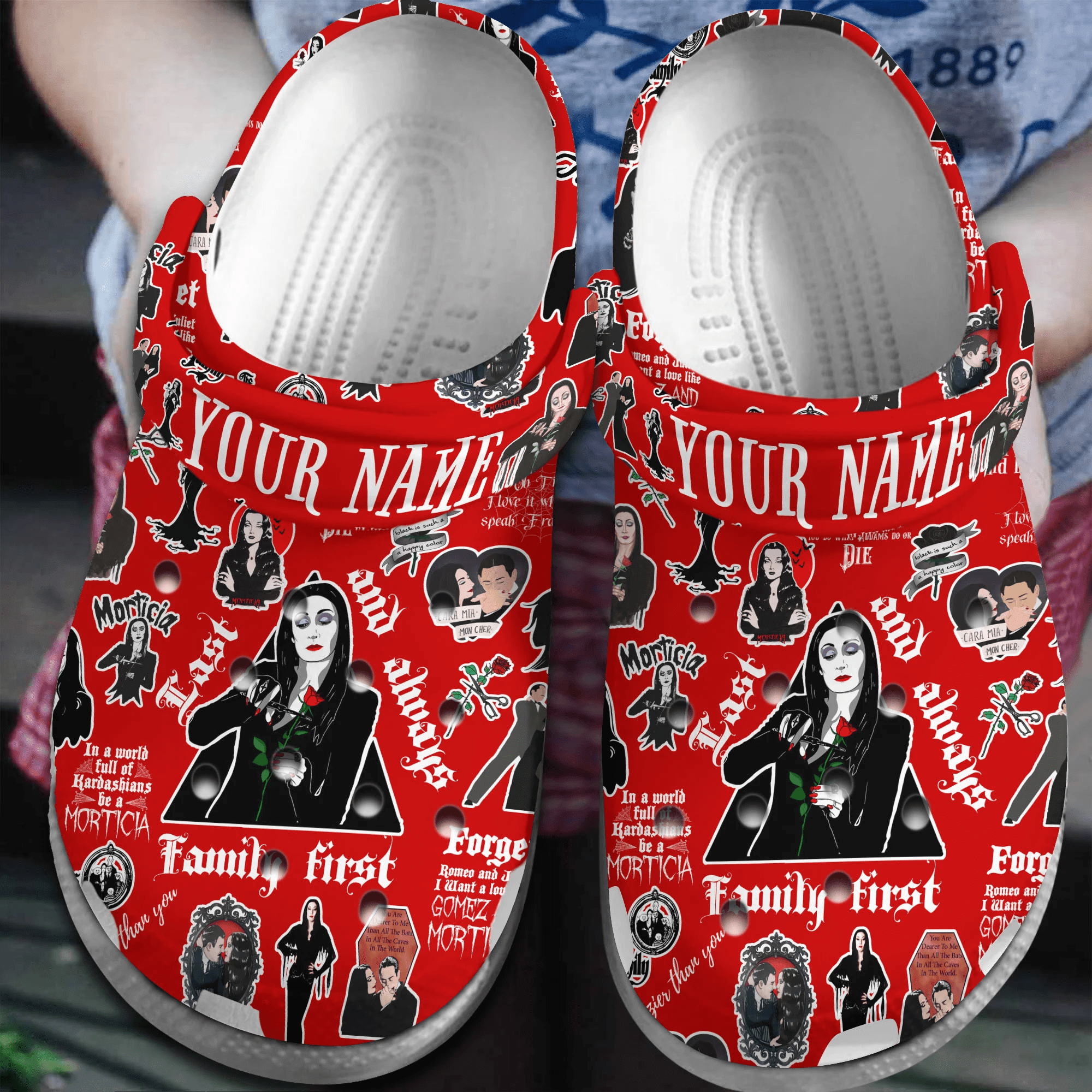 Mother Day Morticia Addams Clogs Shoes