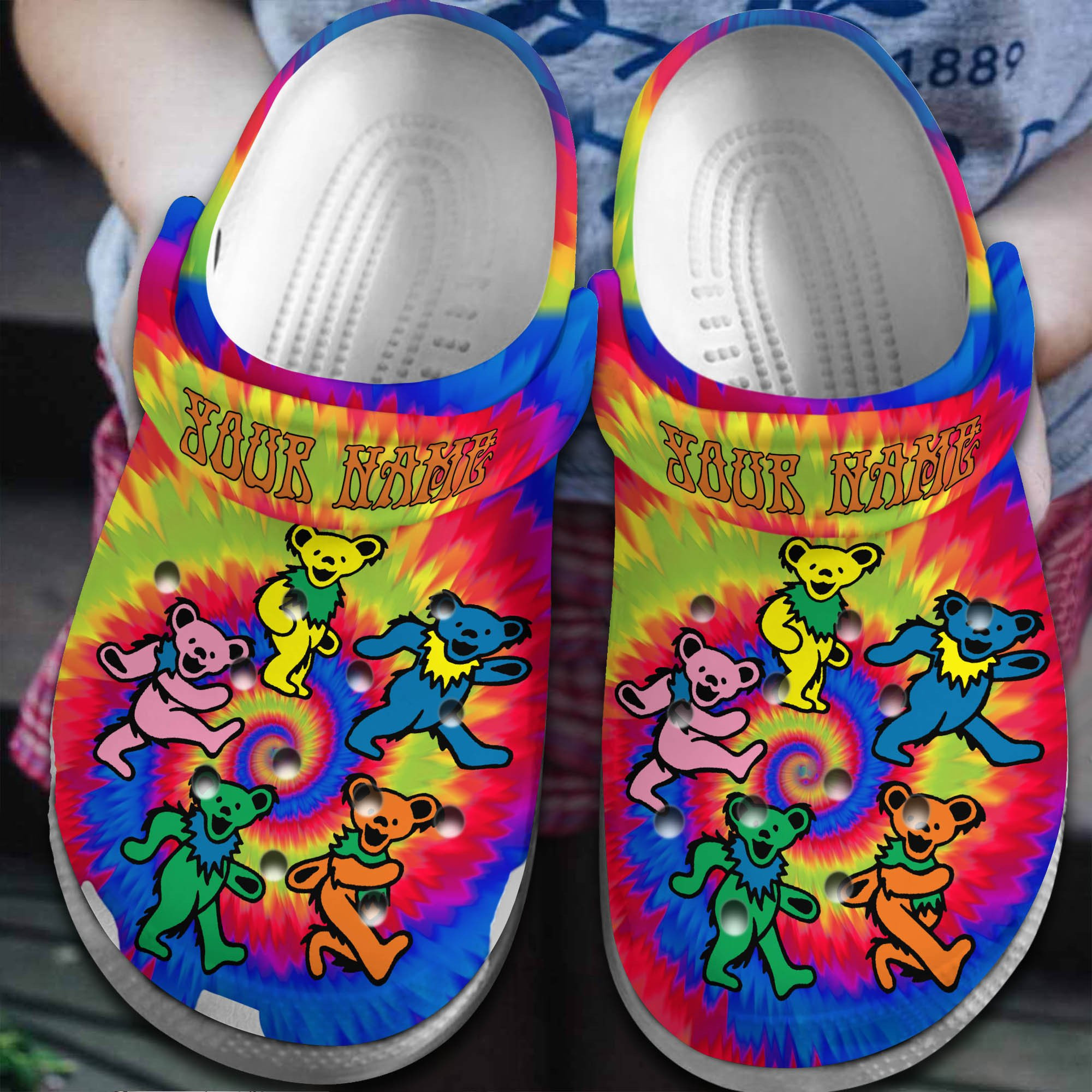 Grateful Dead Music Clogs Shoes