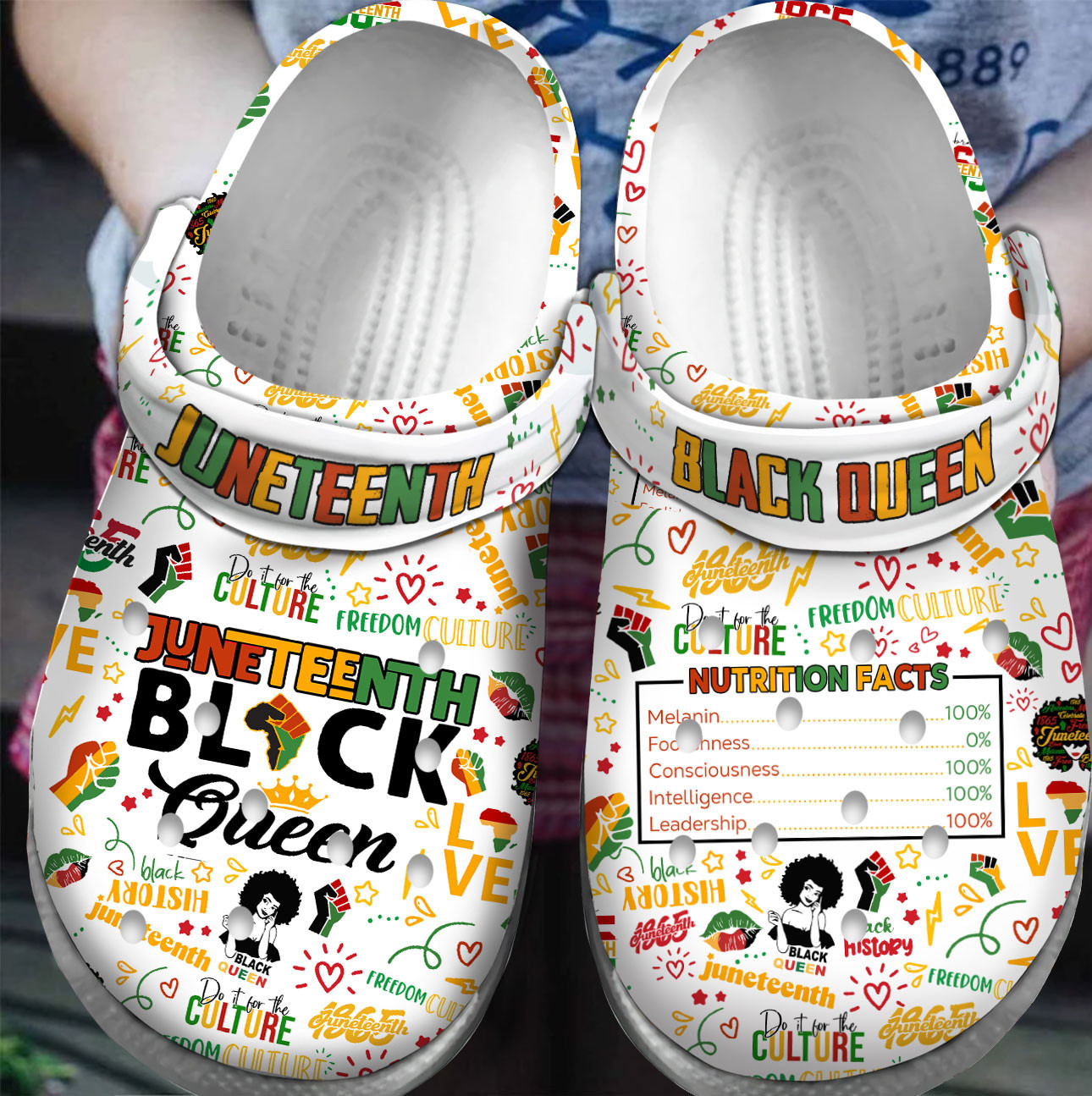 Juneteenth Classic Crocs-Style Clogs