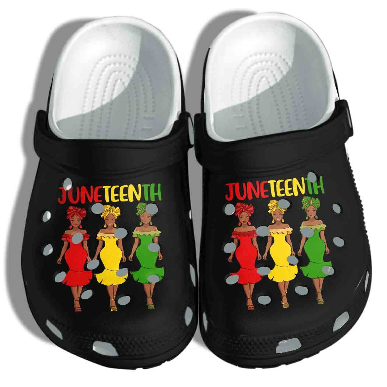 Juneteenth Melanin Custom Crocs-Style