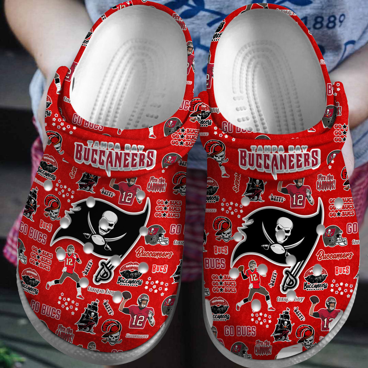 Tampa Bay Buccaneers Nfl Sport Clogs Shoes