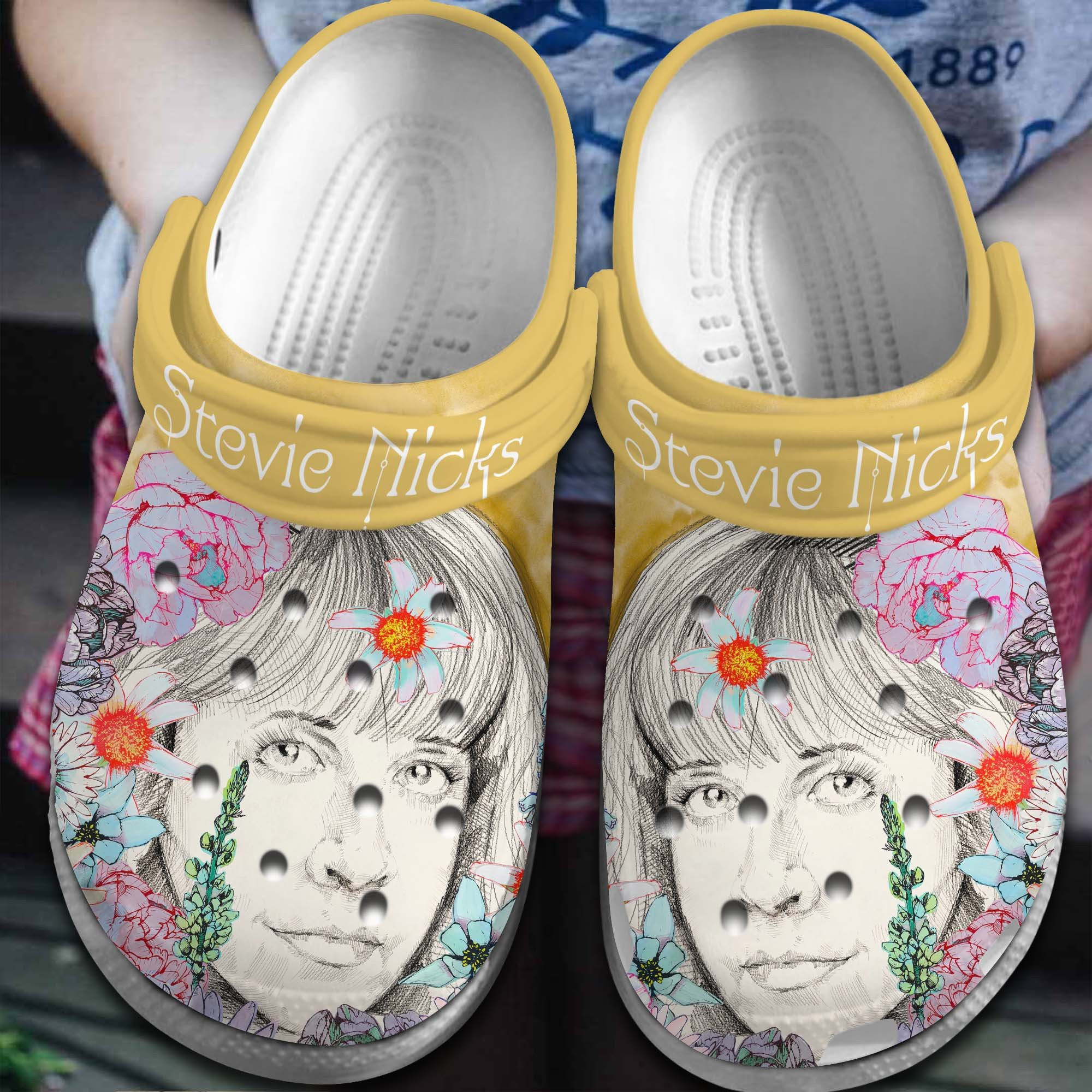 Stevie Nicks Music Clogs Shoes