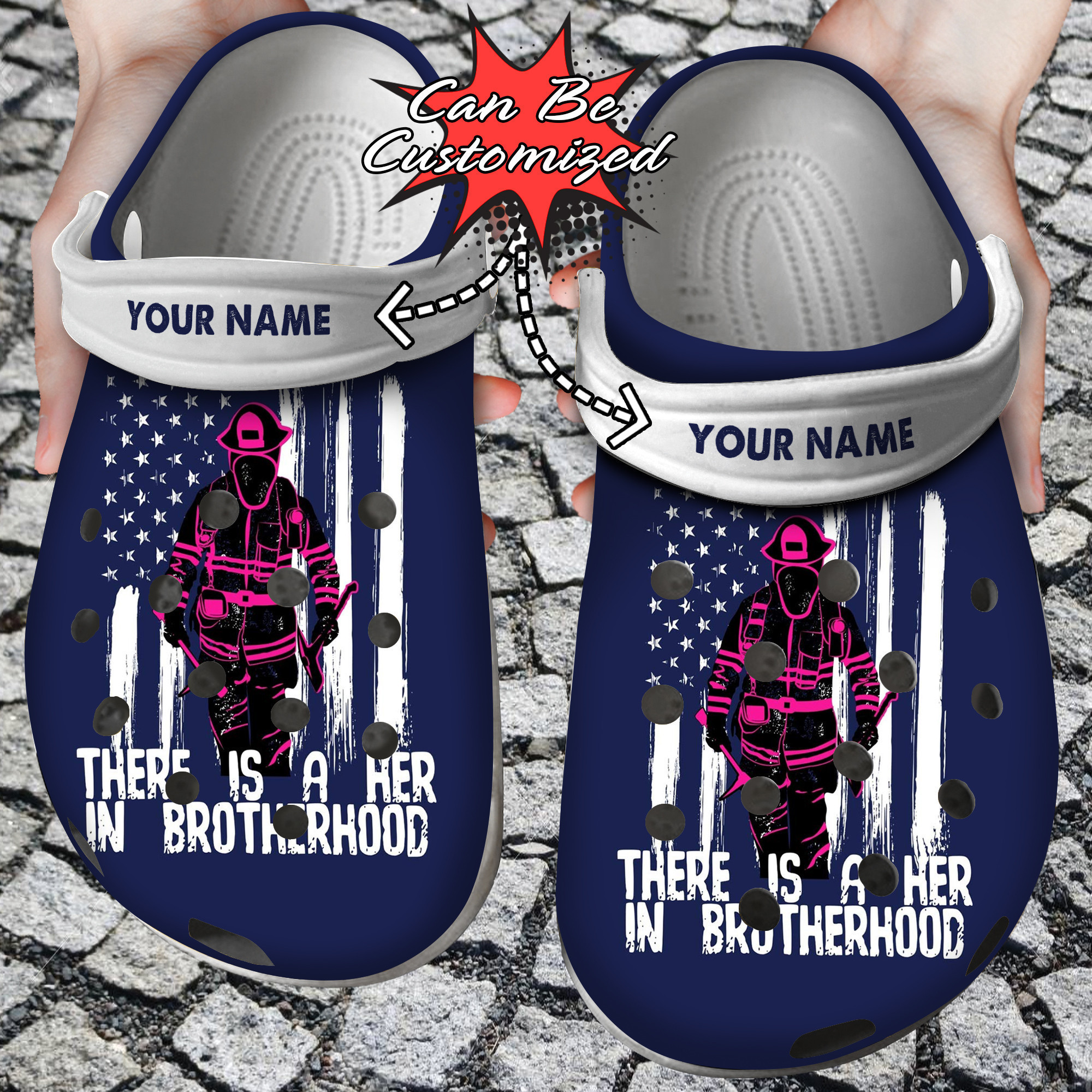 Firefighter There Is A Her In Brotherhood Crocs