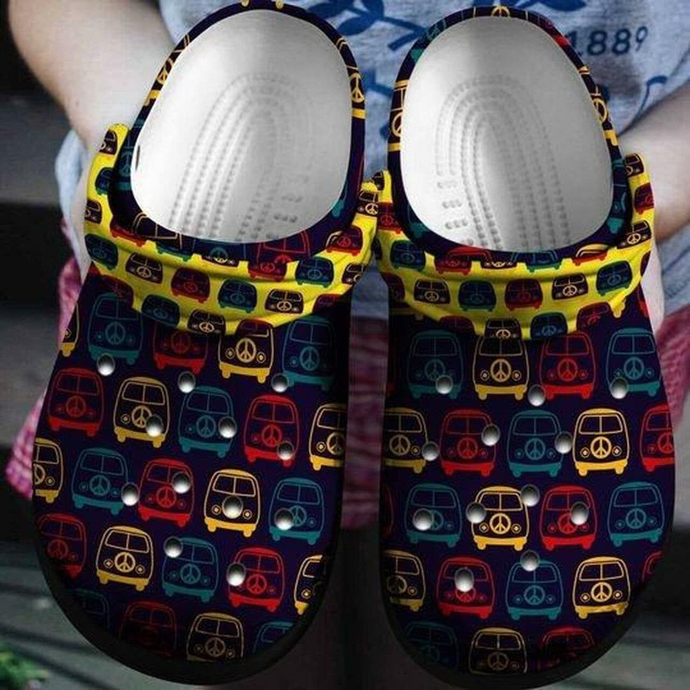 Hippie Vintage Mini Van Rubber Comfy Footwear Classic Crocs-Style Clogs