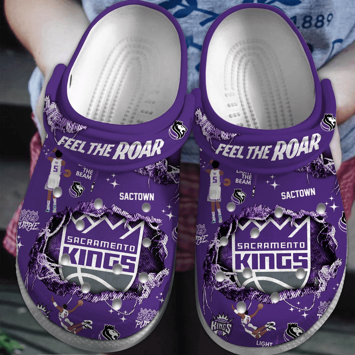 Sacramento Kings Nba Sport Clogs Shoes