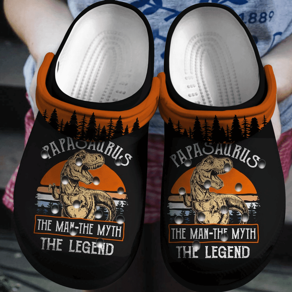 Papasaurus The Man The Myth The Legend Classic Crocs-Style