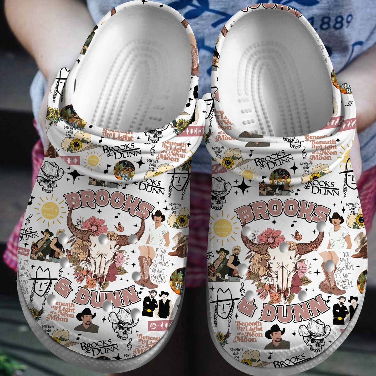Brooks And Dunn Music Clogs Shoes