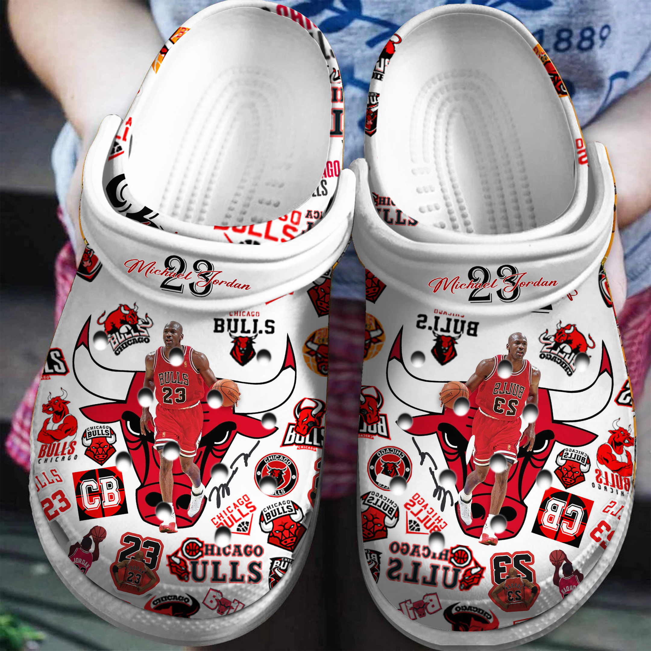 Chicago Bulls Nba Sport Clogs Shoes For Men Women Classic Crocs-Style Clogs