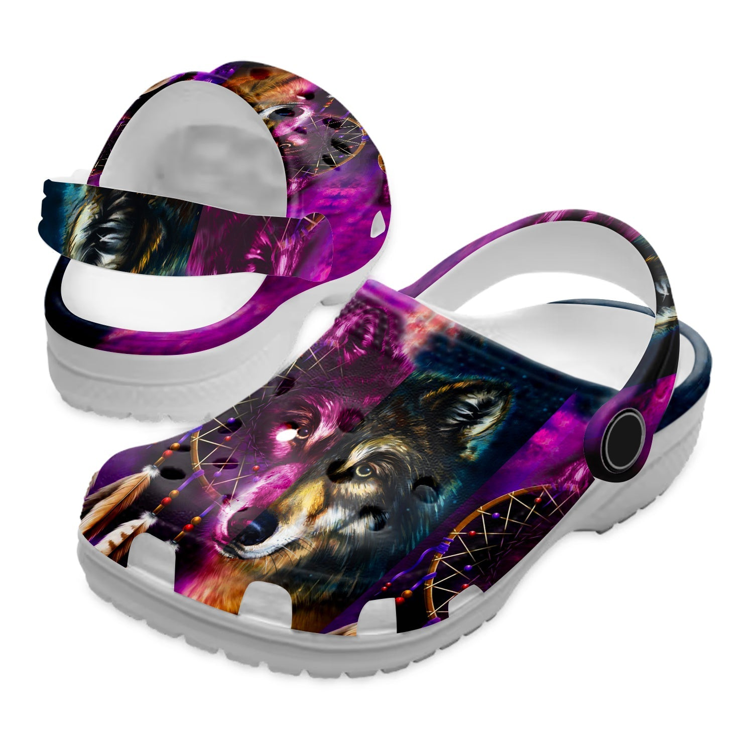 Native American Clogs Shoes For Kid And Adult Classic Crocs-Style Clogs