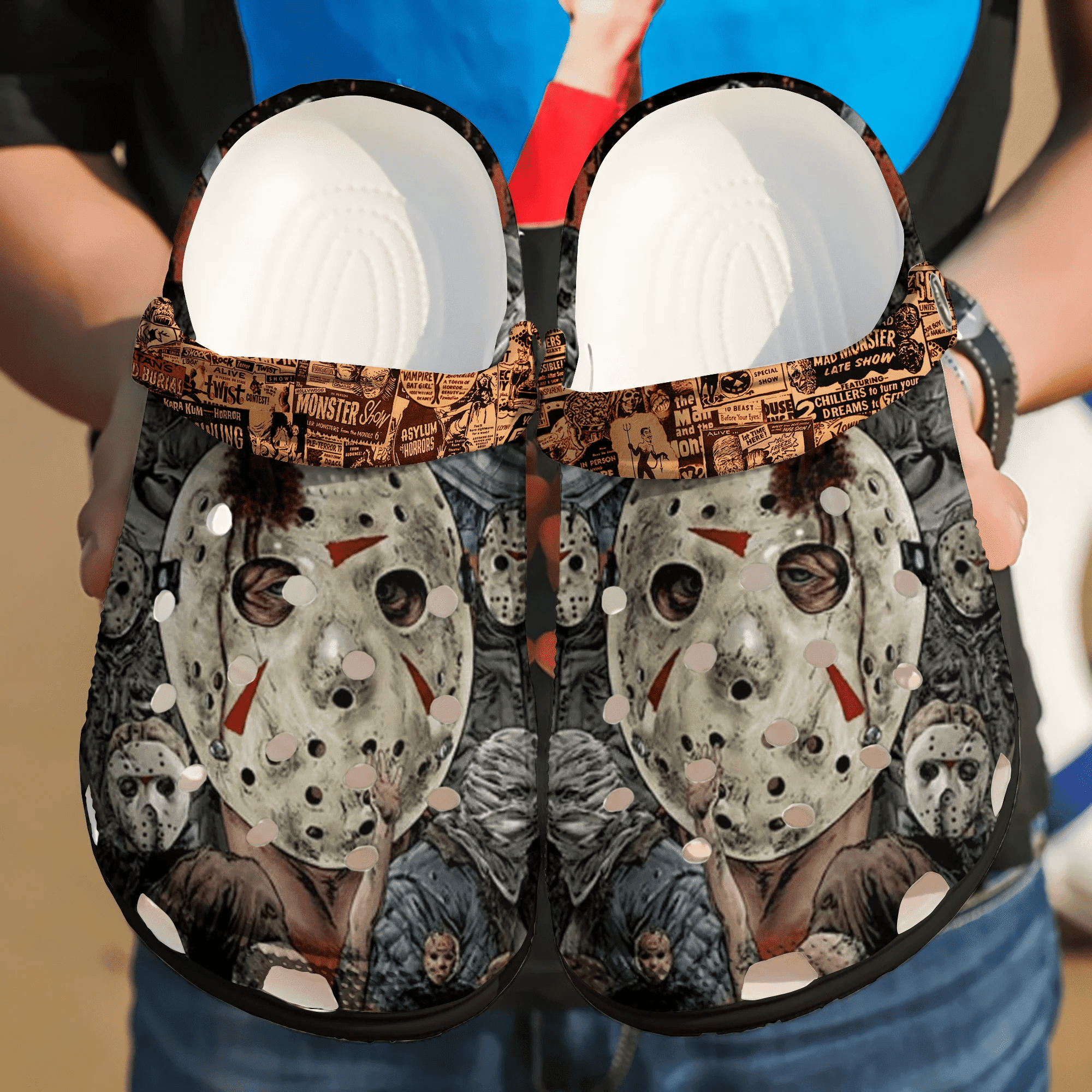 Halloween Clogs Shoes Hlwd304 Clogs Shoes For Men Women Classic Crocs-Style Clogs