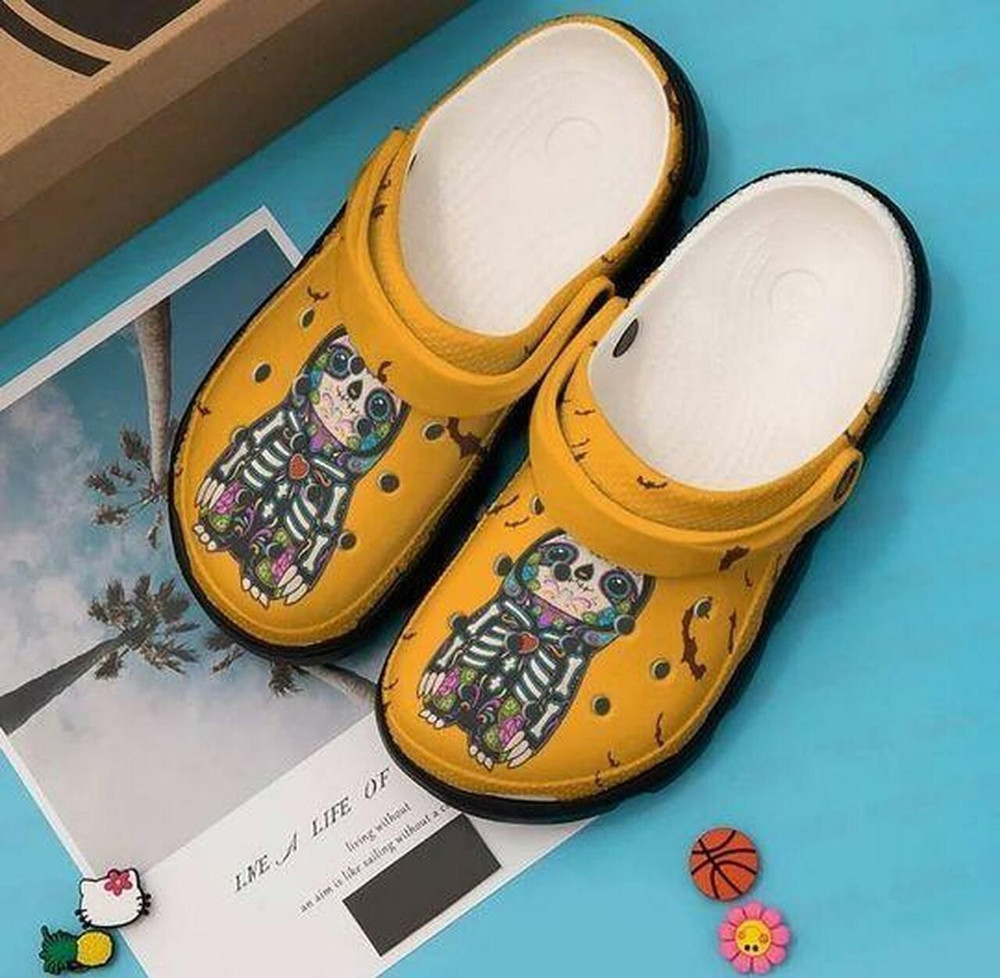 Halloween Sloth Crocs Personalized Spooky Rubber Clogs For Him & Her