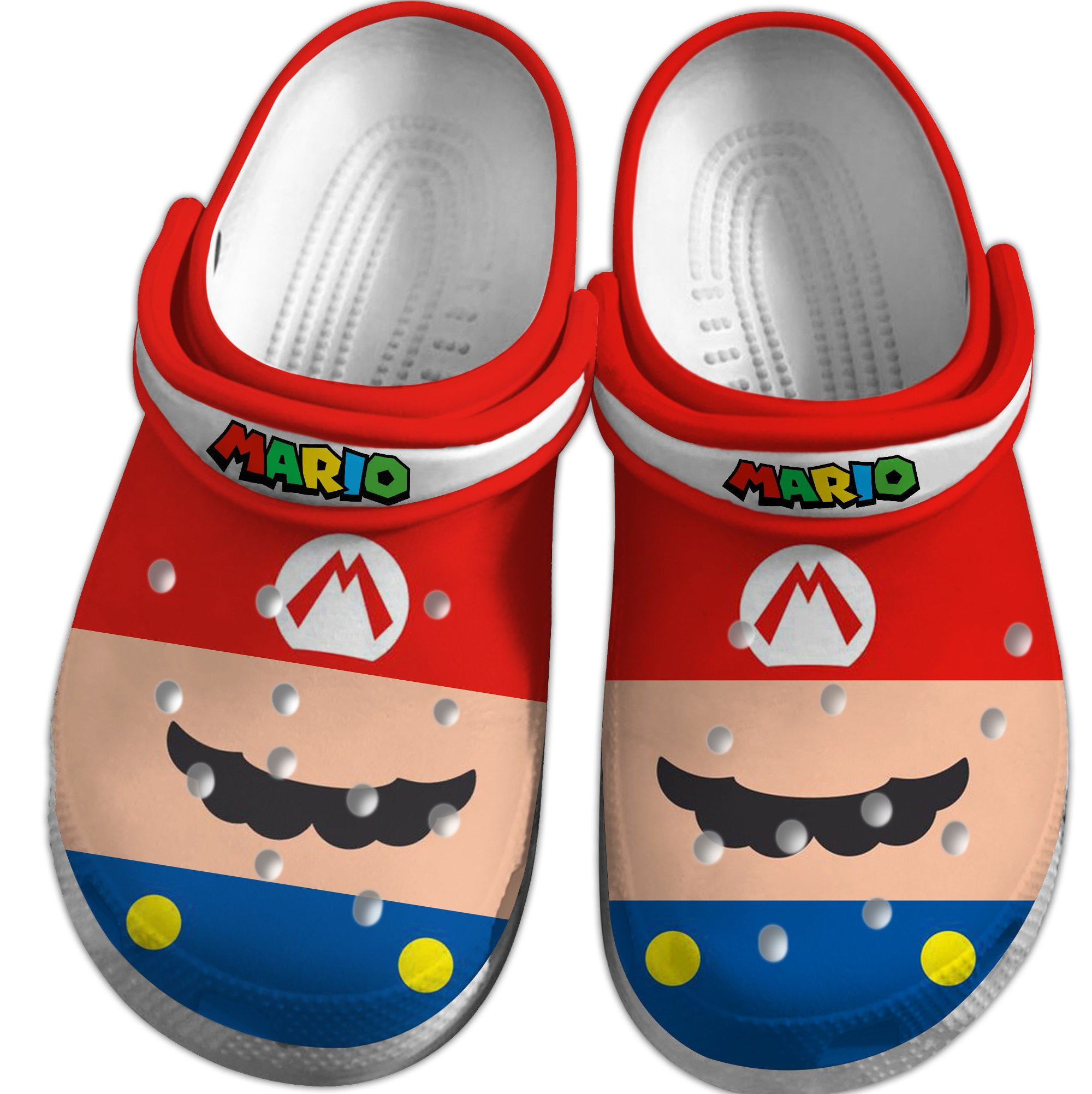 Super Mario Game Inspired Crocs Colorful Classic Clogs For Men & Women