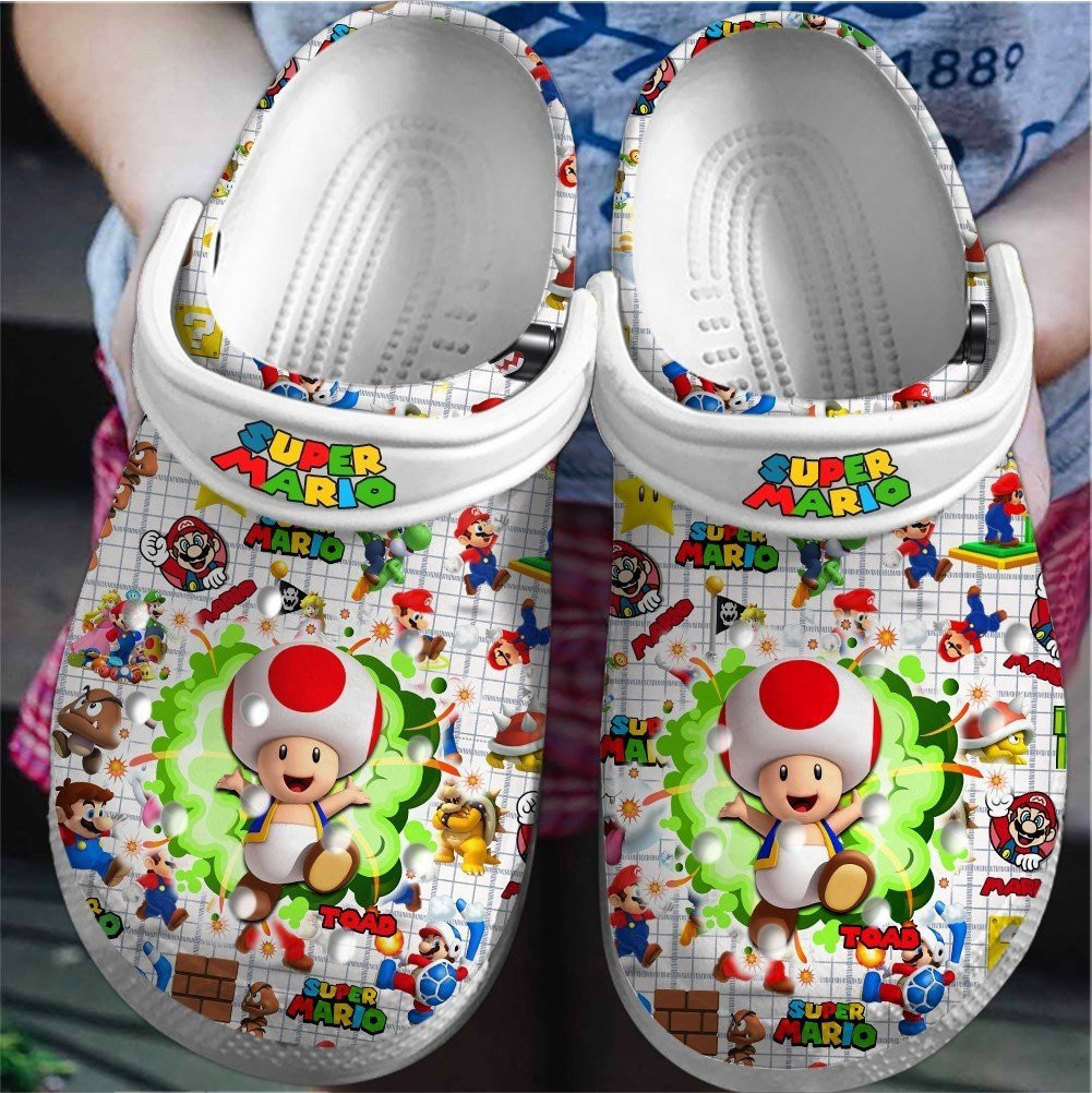 Super Mario Game Crocs For Men And Women
