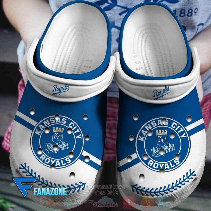 Kansas City Royals Blue White Mlb Crocs