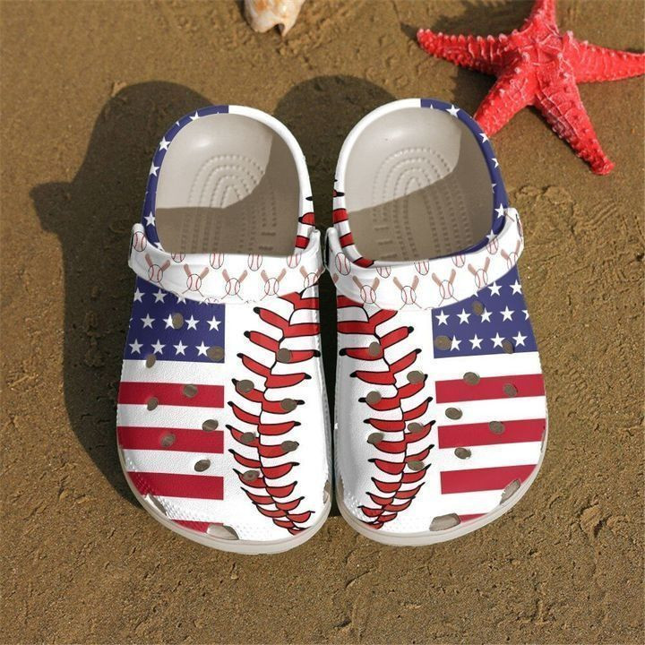 American Baseball Vintage Style Crocs