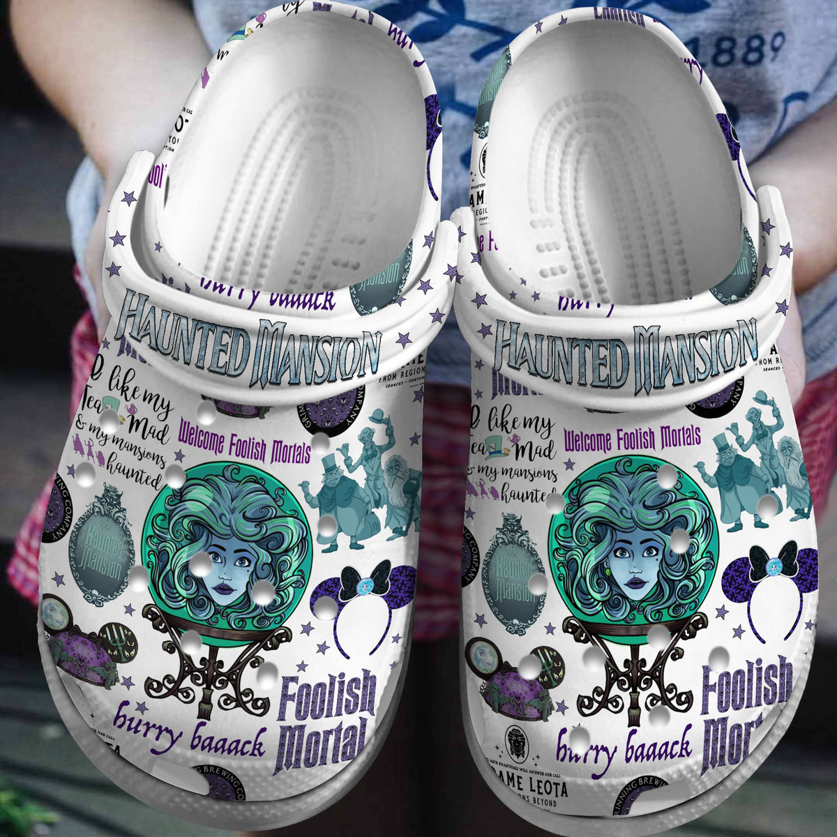 Haunted Mansion Halloween Scary Movie Crocs