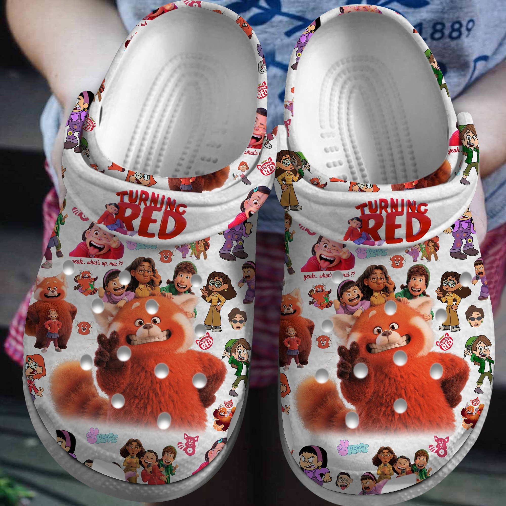 Turning Red Cartoon Red Cute Crocs