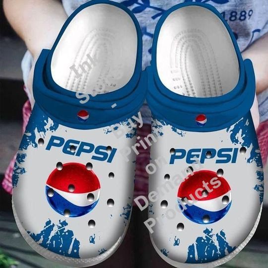 Pepsi Retro Crocs Style Clogs Comfortable Shoes