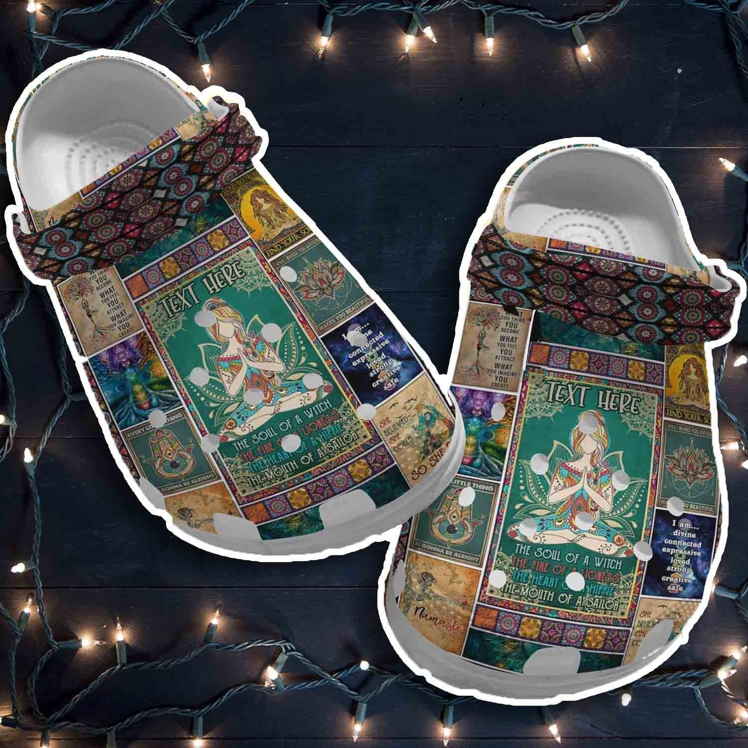 Soul Of A Witch Crocs Style Clogs Hippie Grandma Gift