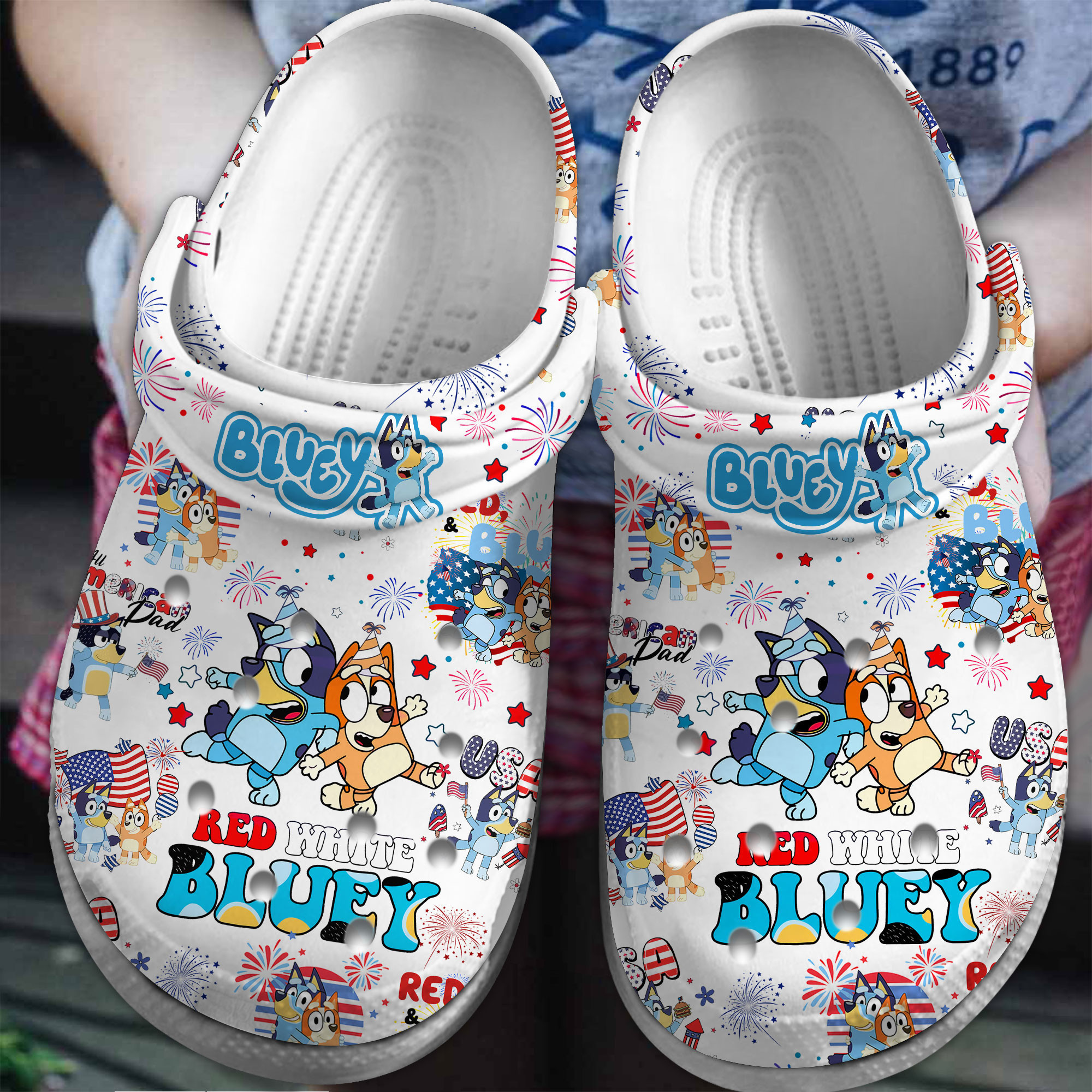 Bluey Cartoon Family Tv Show Crocs Fun Gift For Parents And Kids