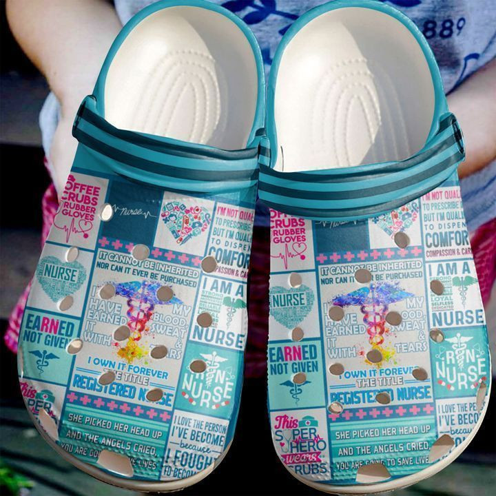 Registered Nurse Crocs Style Clogs Medical Worker Gift
