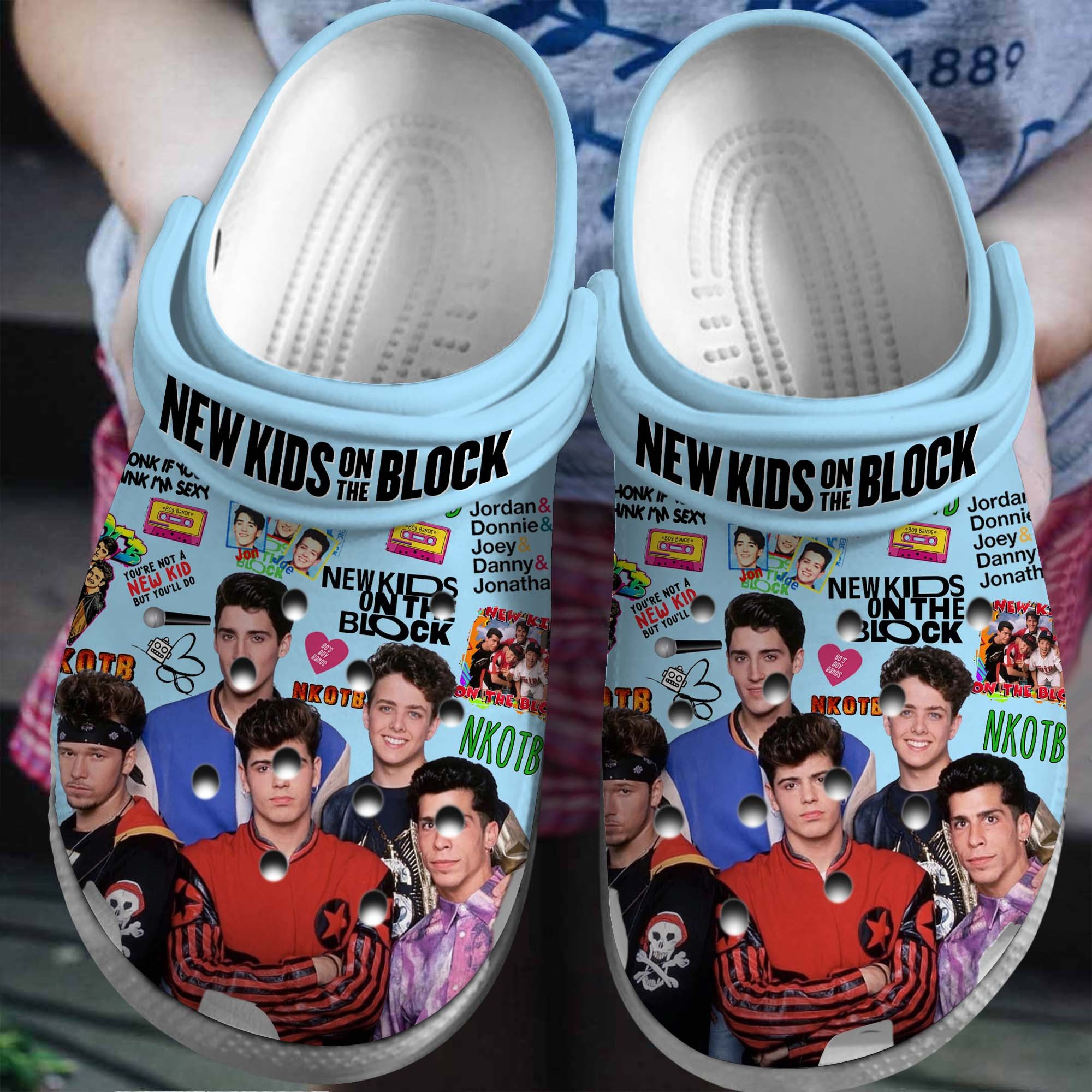 New Kids On The Block Crocs Style Clogs Music Fan Shoes