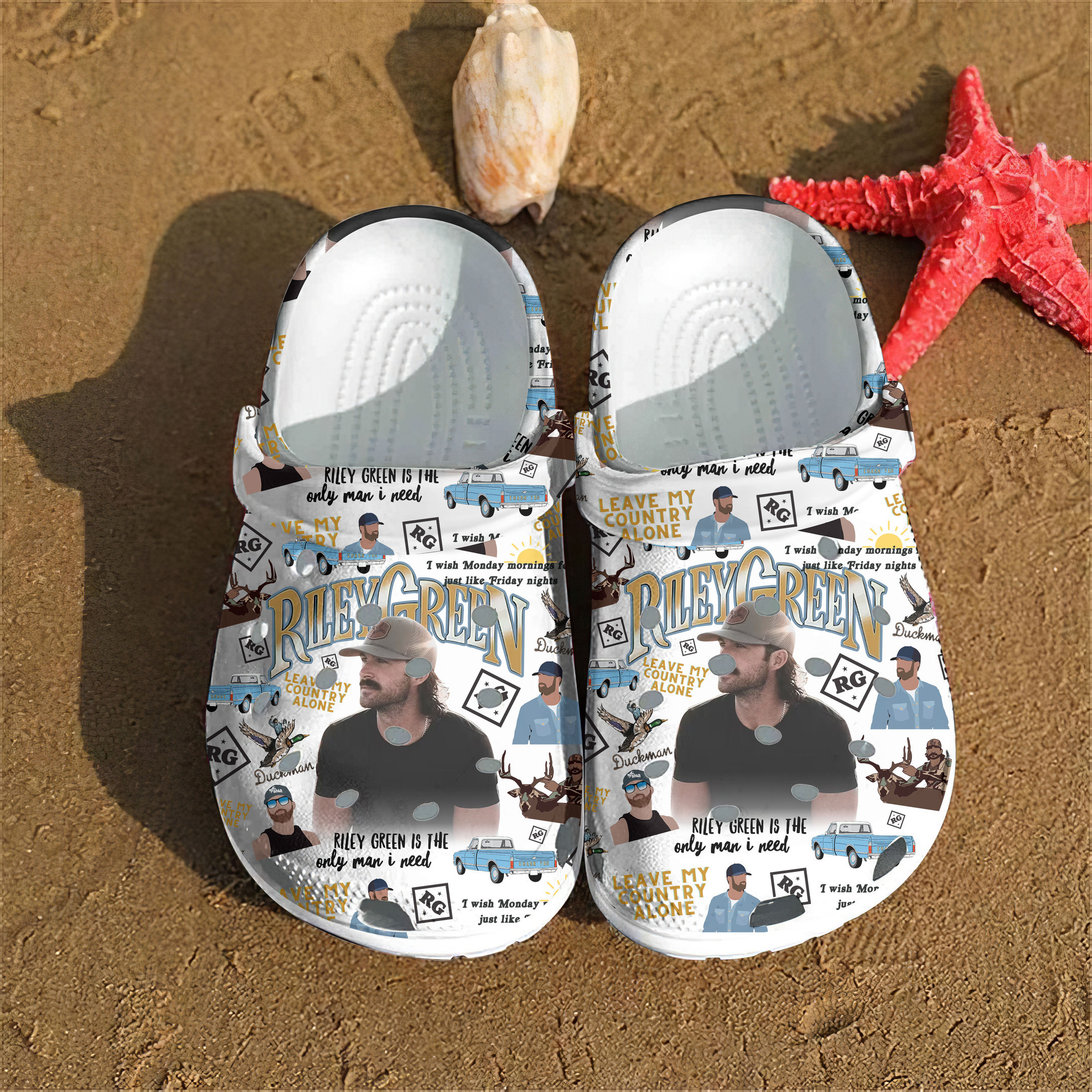 Riley Green Crocs Style Clogs Country Music Fan Gift