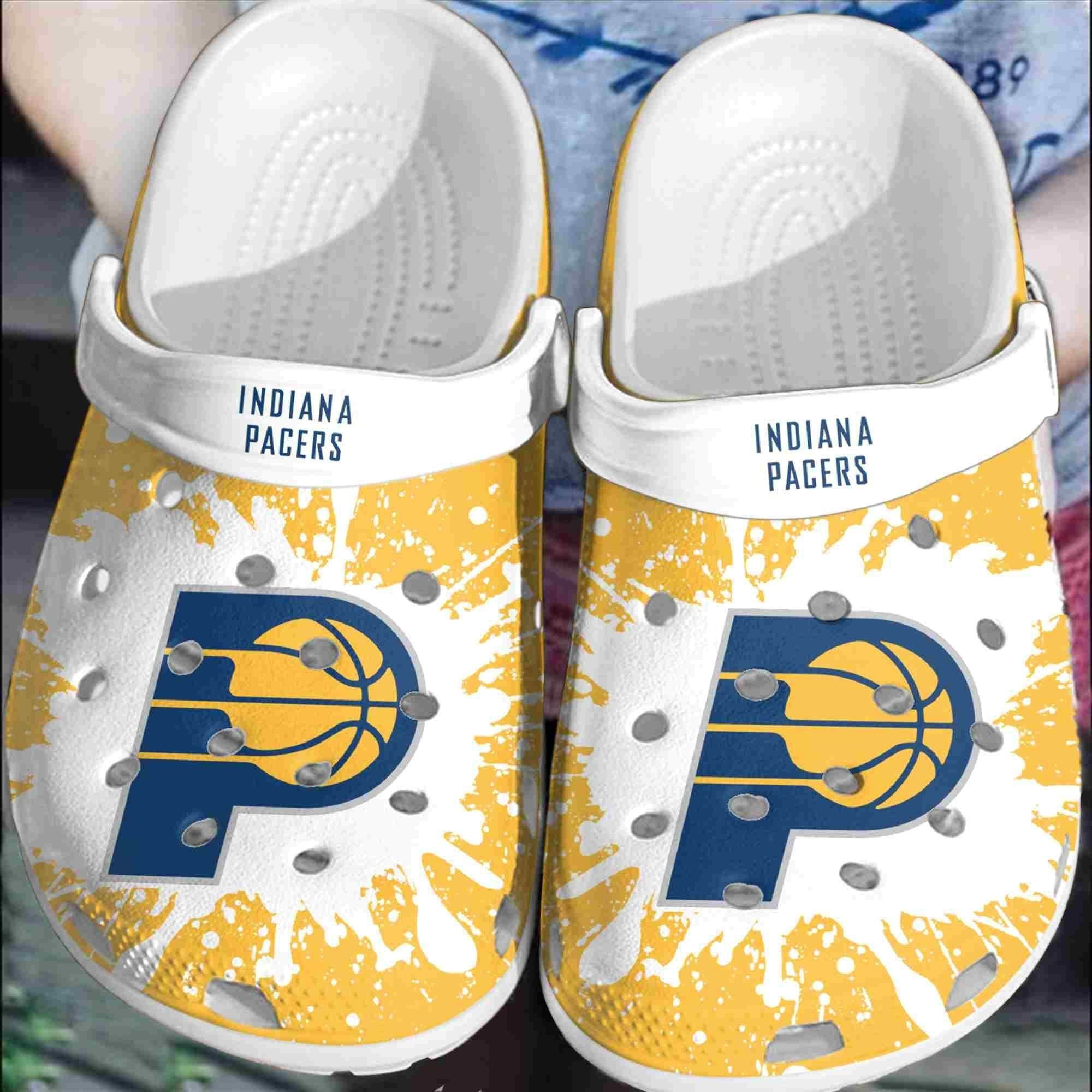 Indiana Pacers Basketball Clogs Comfortable Crocs Style Gift For Men And Women