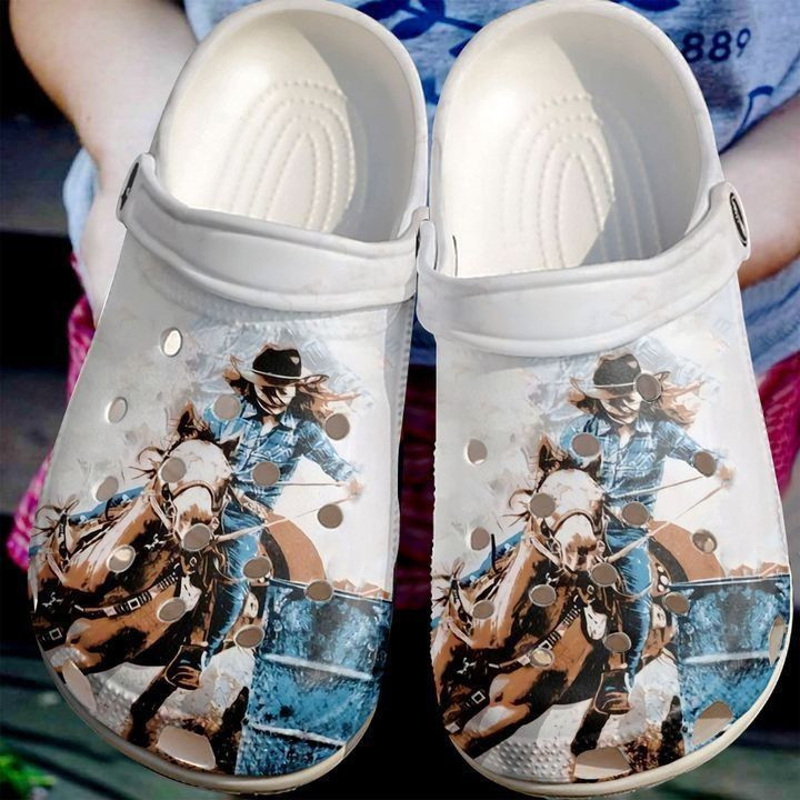 Barrel Racing Girl Clogs Crocs Style