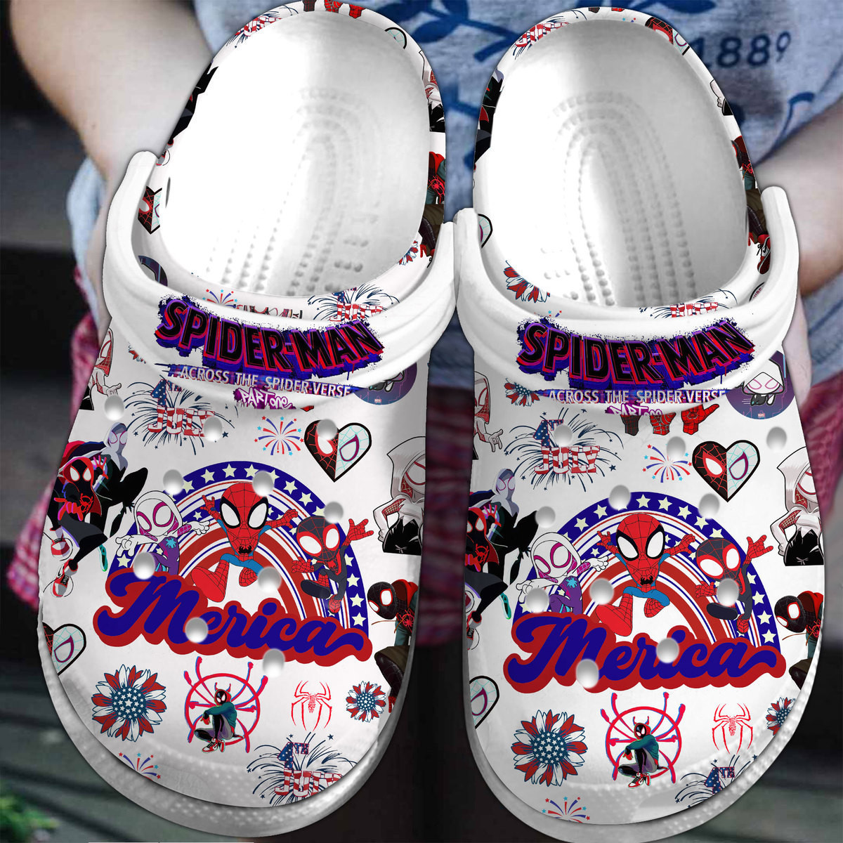 Premium Spider-Man Comic Clogs Comfortable Crocs Style