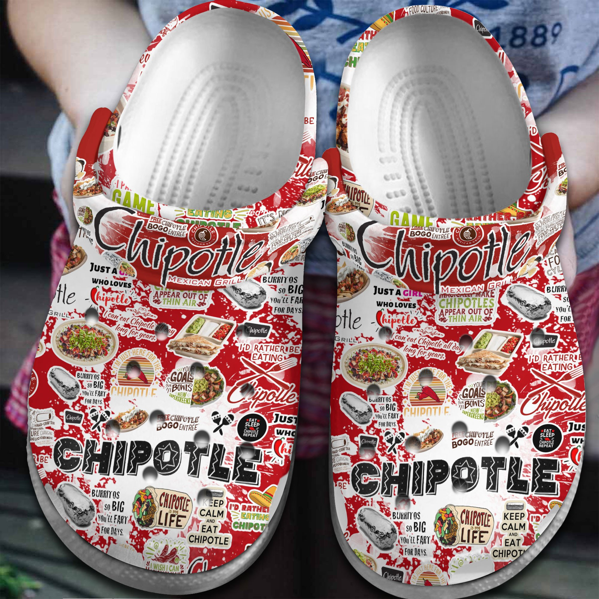 Chipotle Food Lover Clogs Comfortable Crocs Style