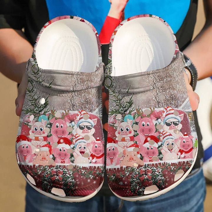 Pigs Christmas Clogs Shoes For Men Women Classic Crocs-Style Clogs